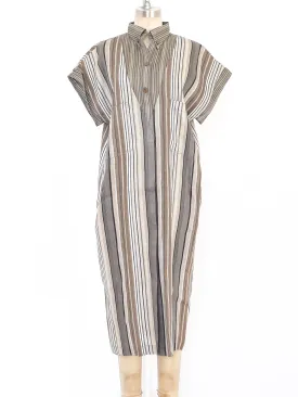 1980's Gucci Striped Midi Dress
