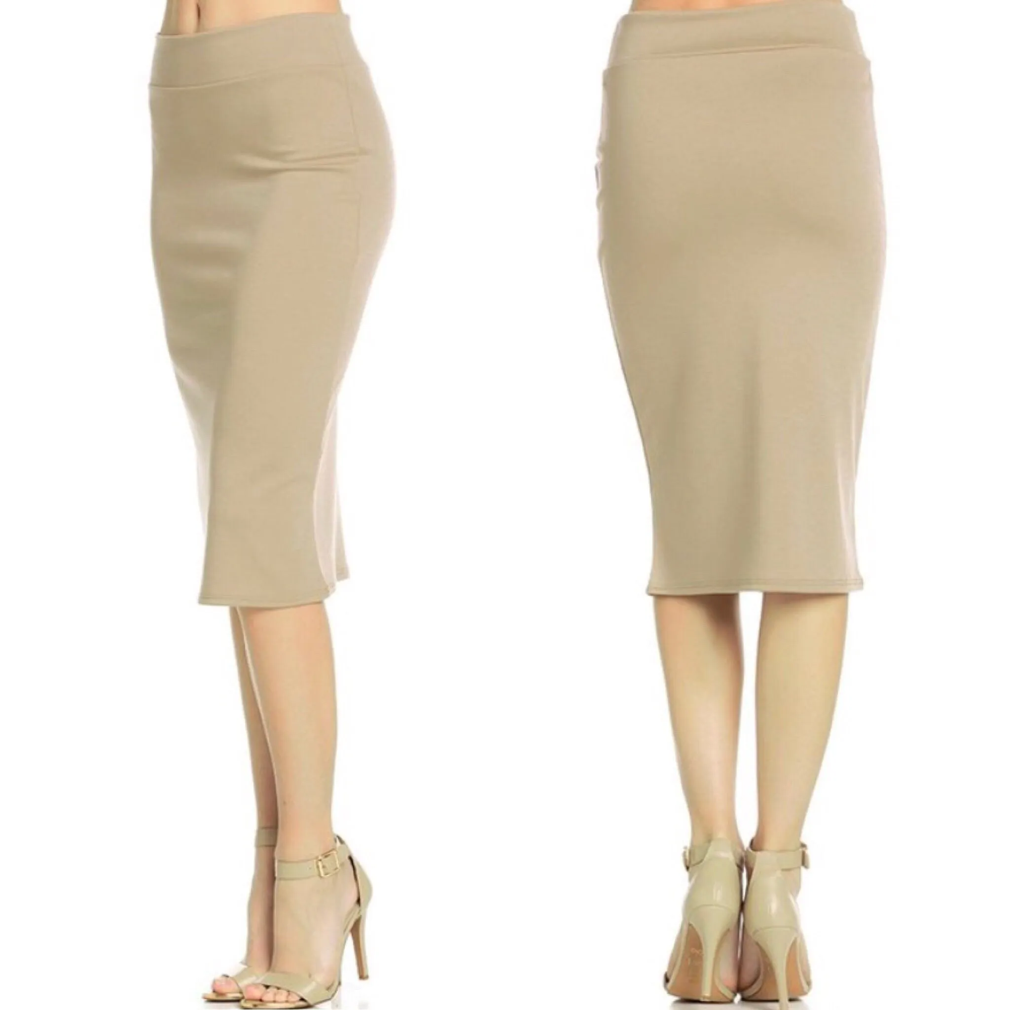 Addy Classic Solid Pencil skirts- Multiple colors