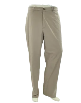 Alfani Men Khaki AlfaTech Stretch Flat Front Chino 36X30
