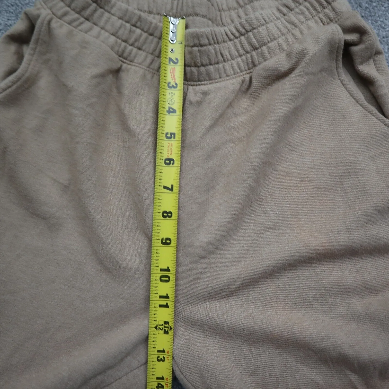 American Eagle Womens Casual Track Pants Elastic Waist Mid Rise Khaki Size ?