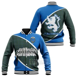 Arbuthnot Family Crest Tartan Baseball Jacket Celebrate Saint Andrew's Day in Style