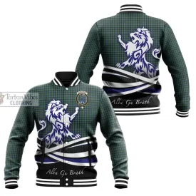 Arbuthnot Tartan Baseball Jacket with Alba Gu Brath Regal Lion Emblem