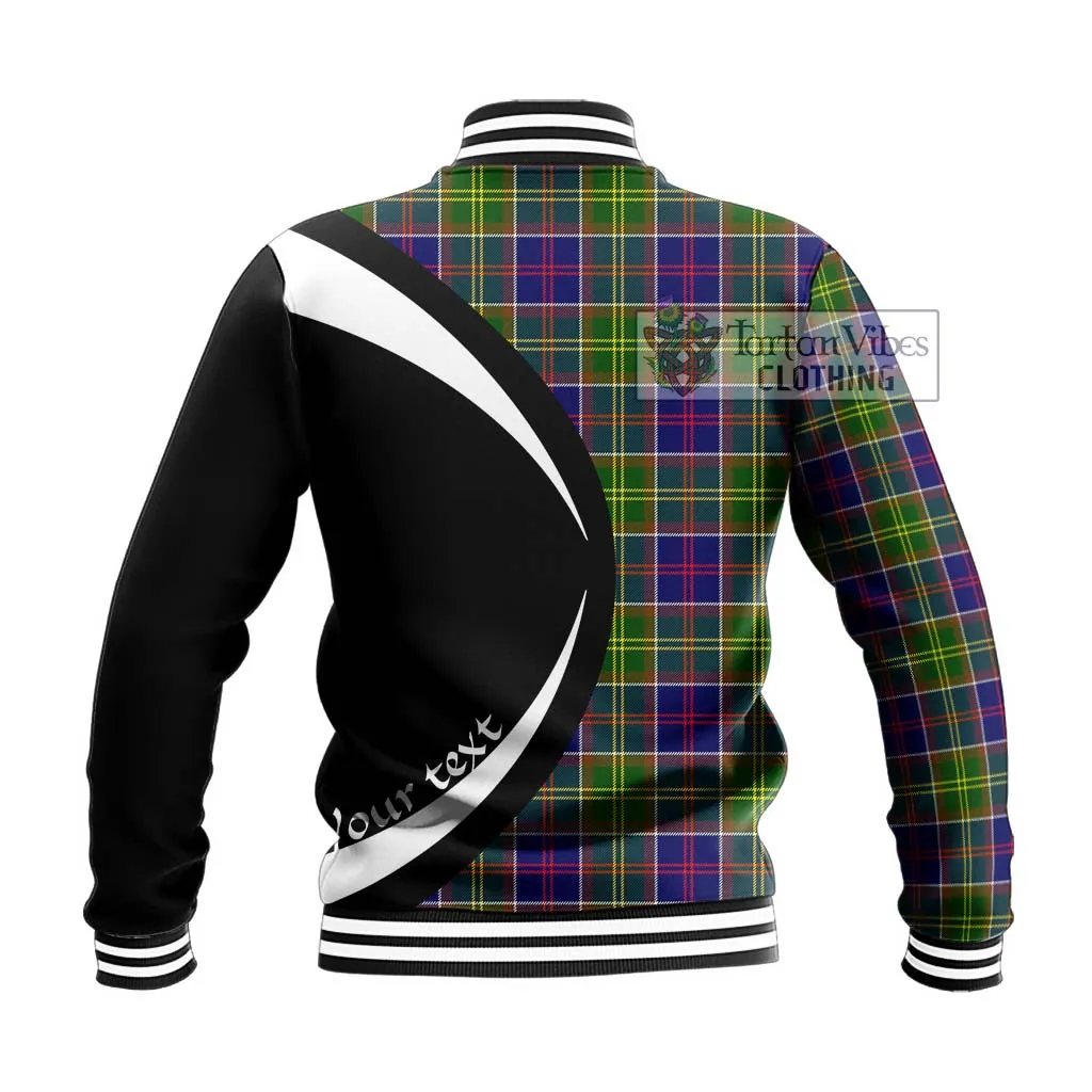 Arnott Tartan Baseball Jacket with Family Crest Circle Style