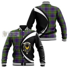 Arnott Tartan Baseball Jacket with Family Crest Circle Style