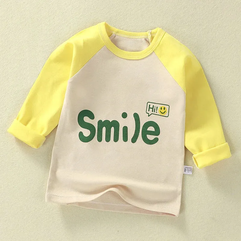 Baby Girls Cartoon Striped T-Shirt