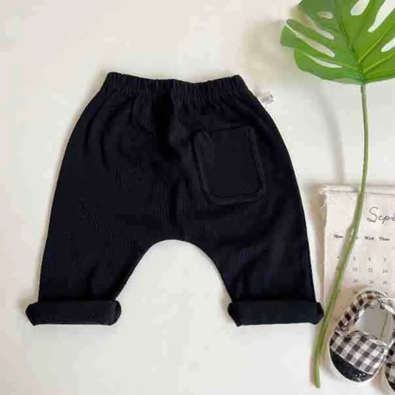Baby Solid Color Striped Pants Star T-shirt