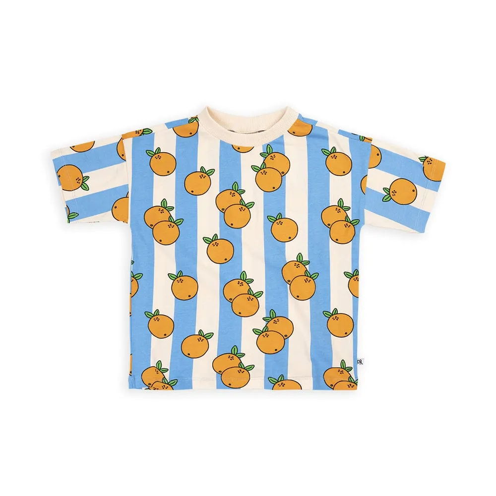 Carlinq Orange Short Sleeve Sweater