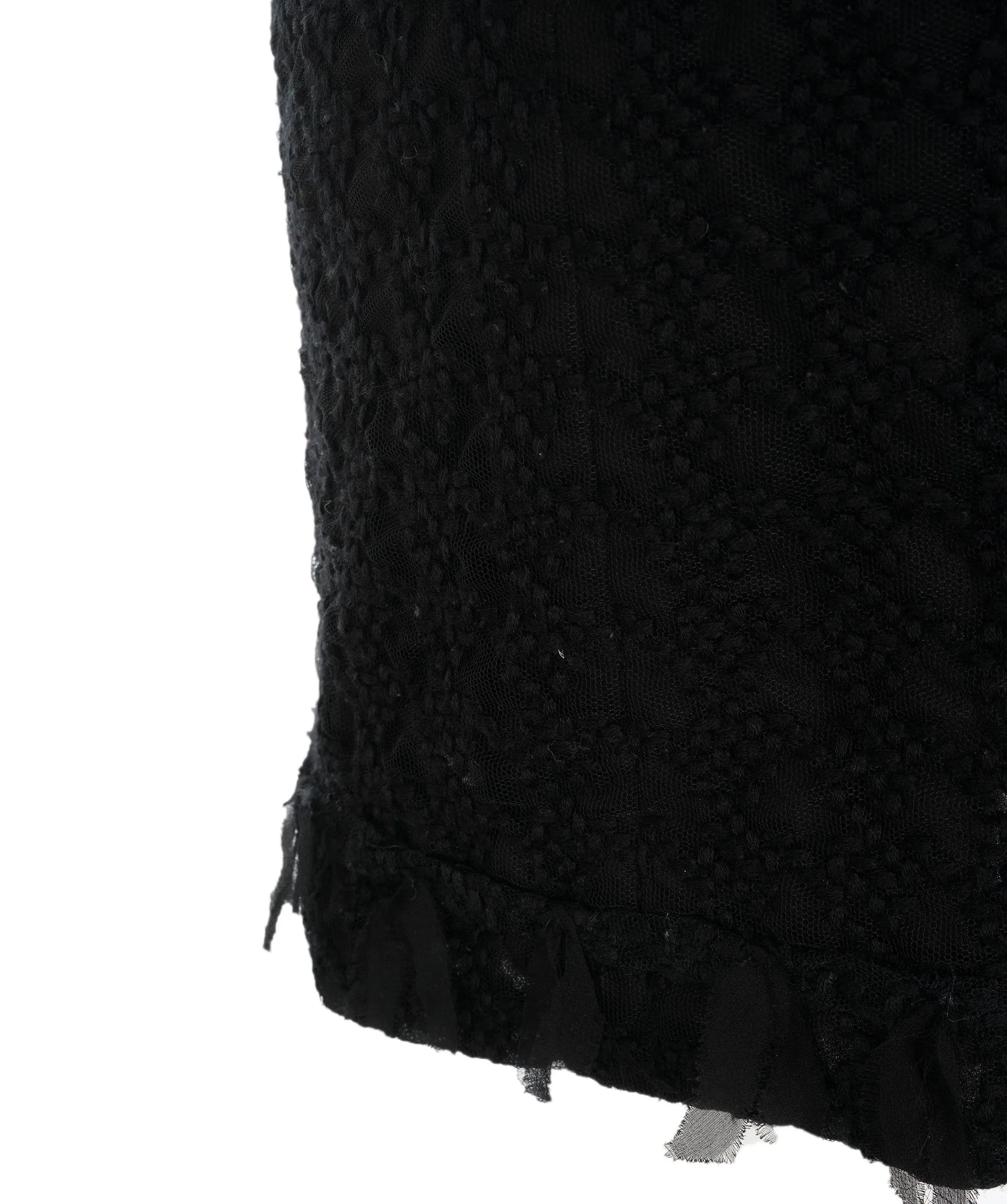 Chanel black lace skirt  AVL1447