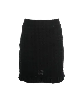 Chanel black lace skirt  AVL1447
