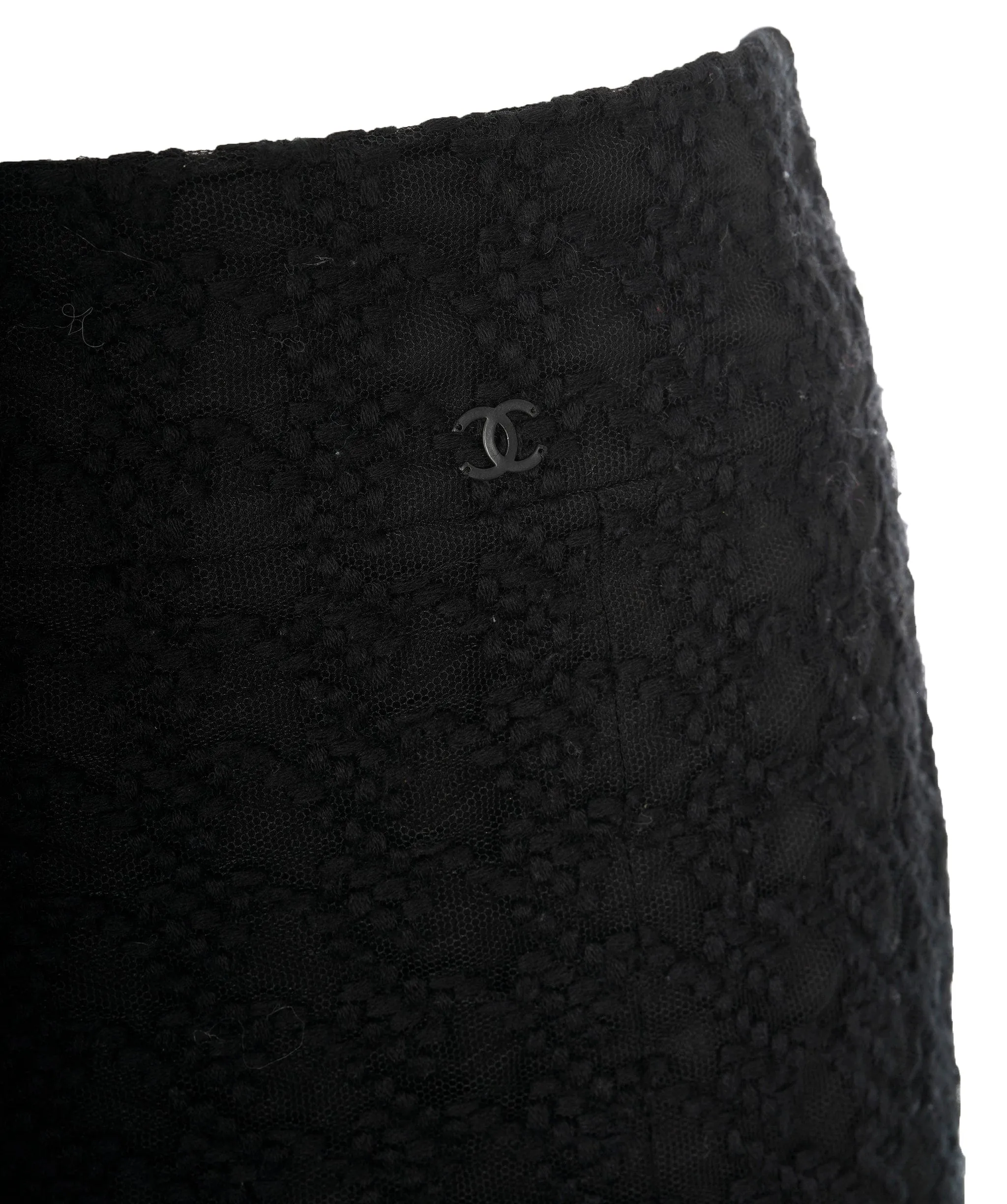 Chanel black lace skirt  AVL1447
