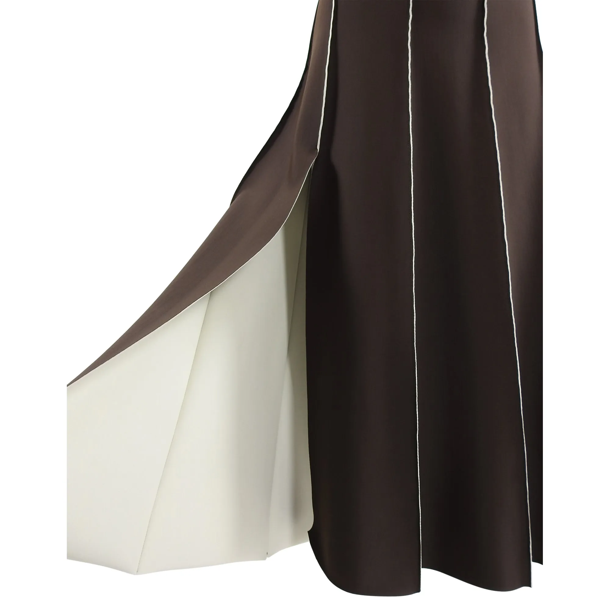 Chanel Vintage 1997 Brown Neoprene Skirt and Bag Set