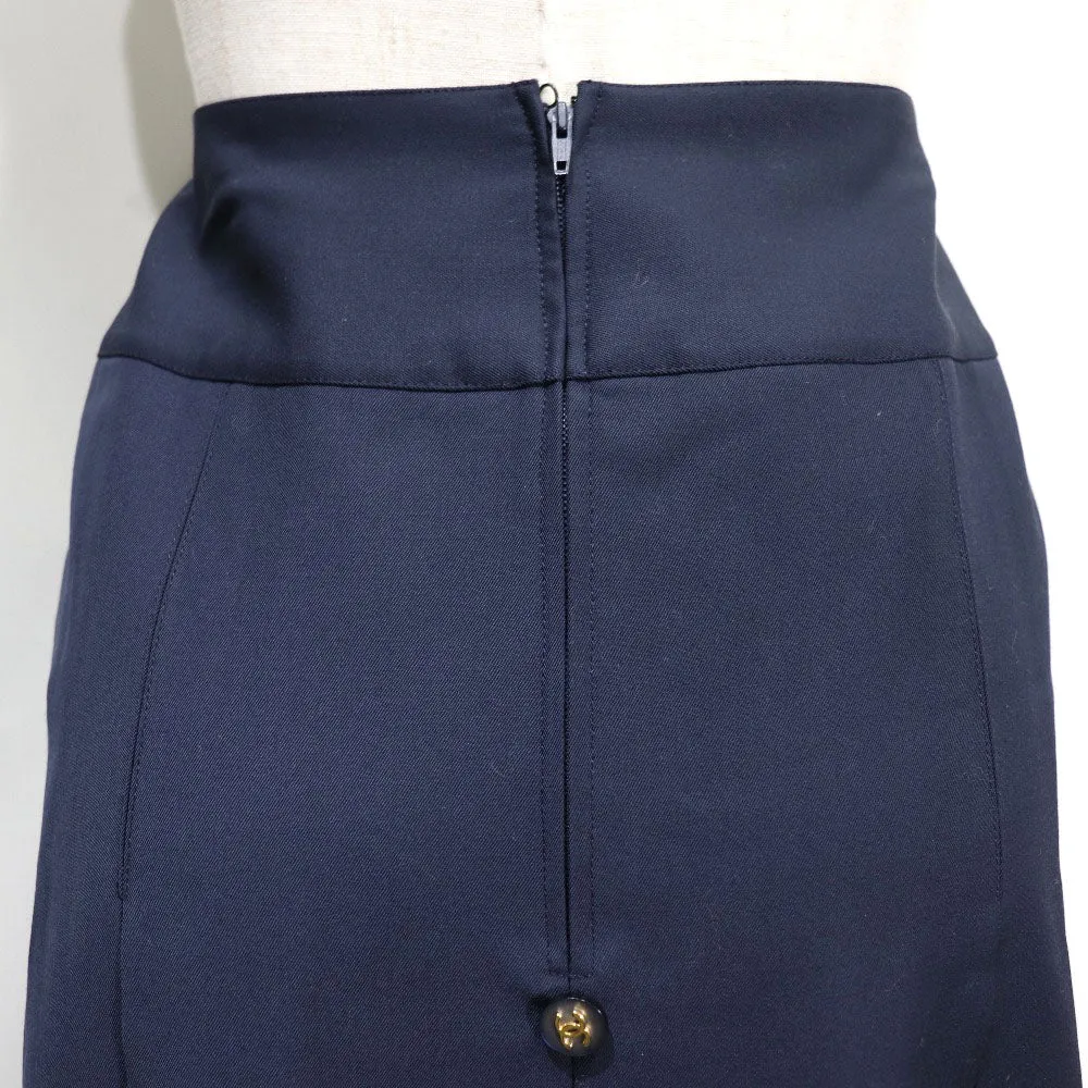 Chanel Wool Pleated Skirt 2795V154