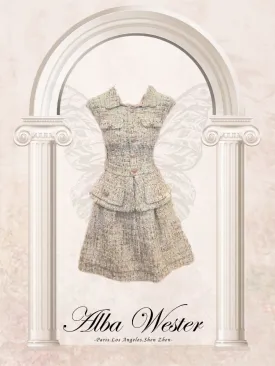 Classic Chanel-Inspired A-Line Dress Set