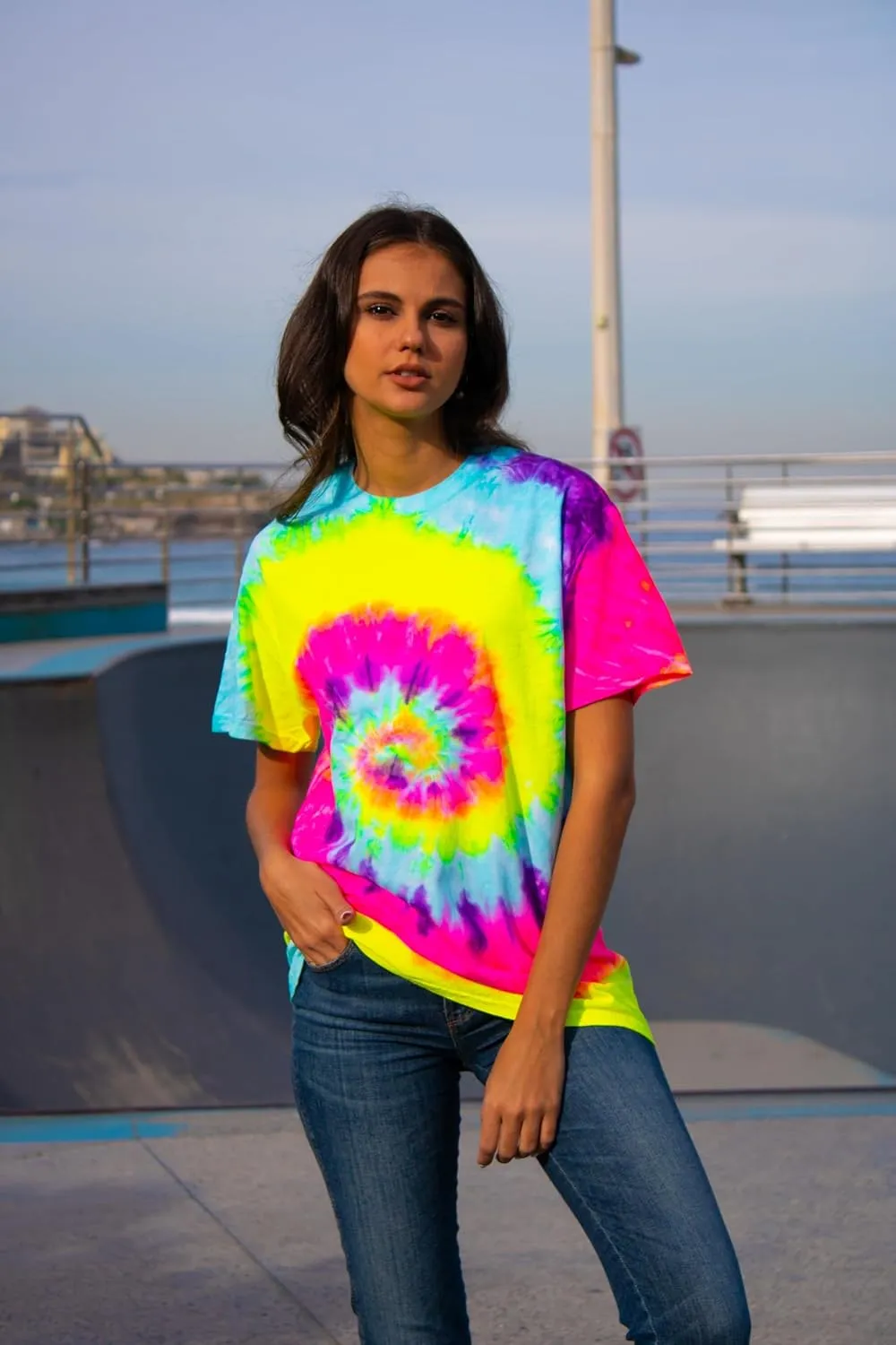 Colortone Tie Dye T-Shirts for Men and Women - Unisex Short Sleeve Tie-Dye T Shirts for Adults