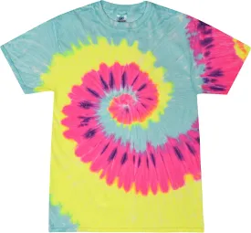 Colortone Tie Dye T-Shirts for Men and Women - Unisex Short Sleeve Tie-Dye T Shirts for Adults