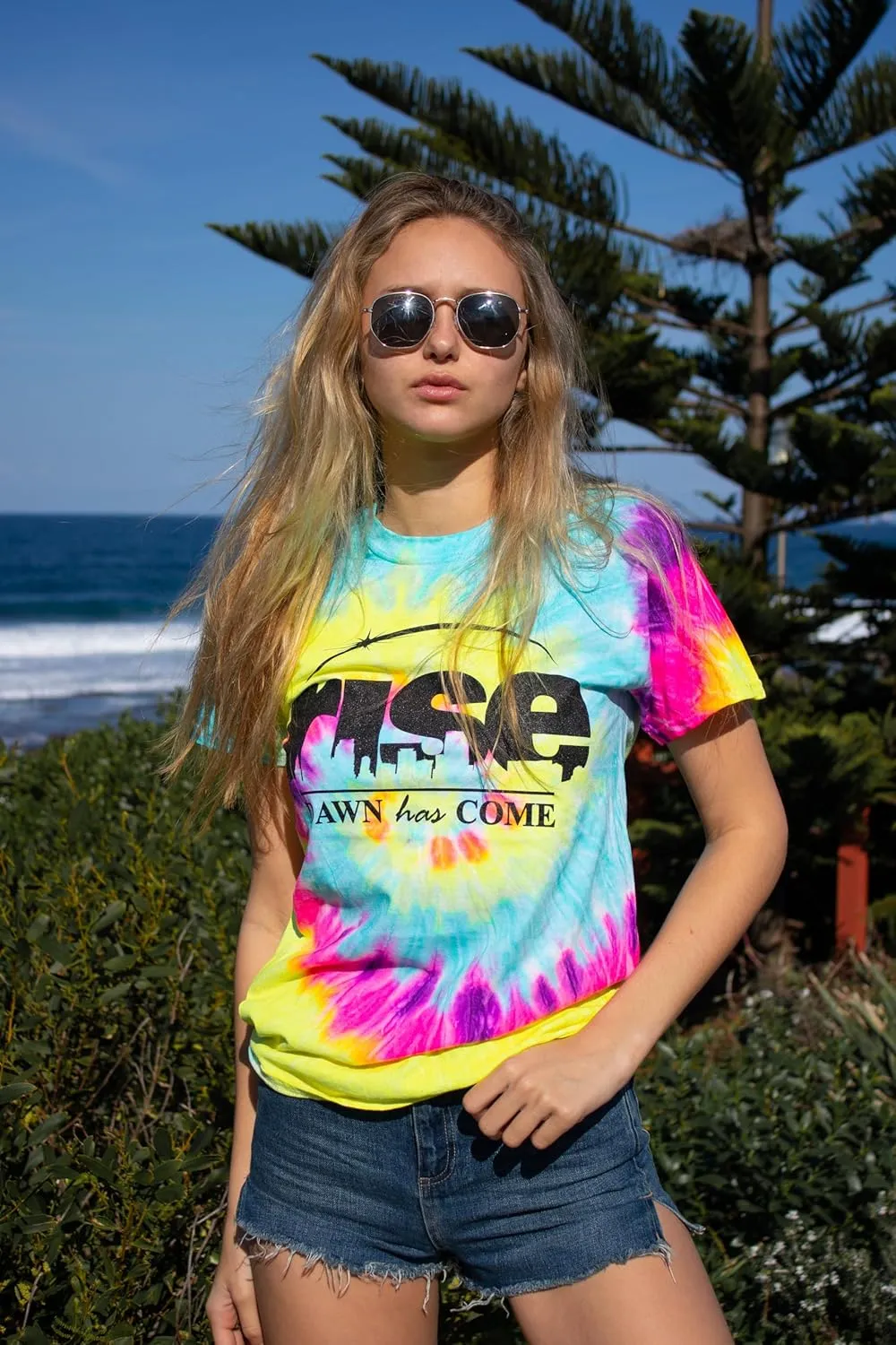 Colortone Tie Dye T-Shirts for Men and Women - Unisex Short Sleeve Tie-Dye T Shirts for Adults