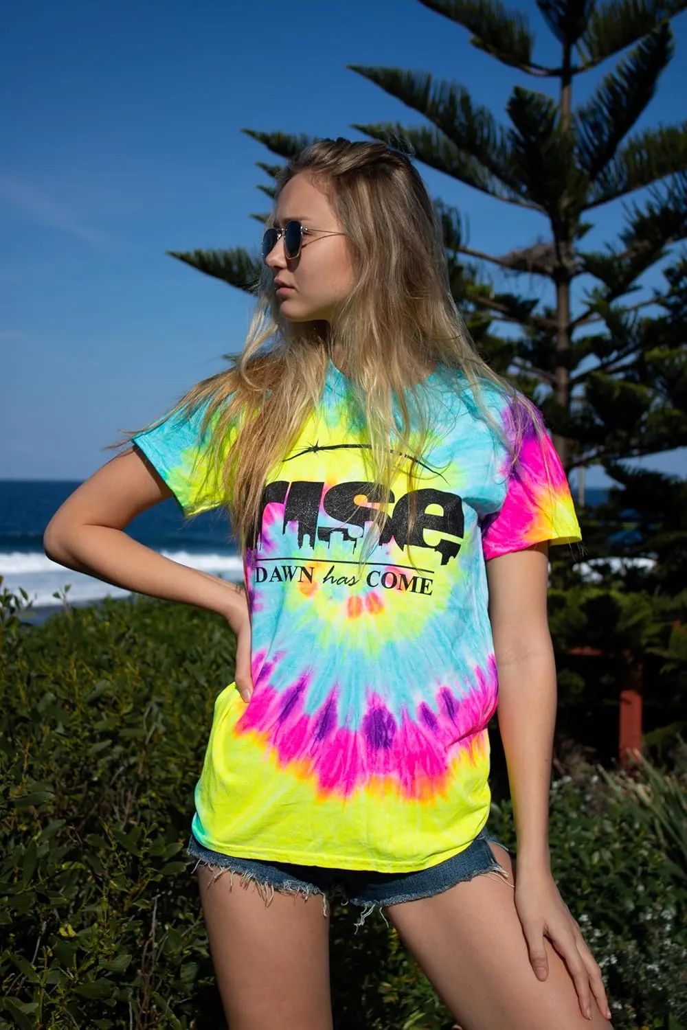 Colortone Tie Dye T-Shirts for Men and Women - Unisex Short Sleeve Tie-Dye T Shirts for Adults