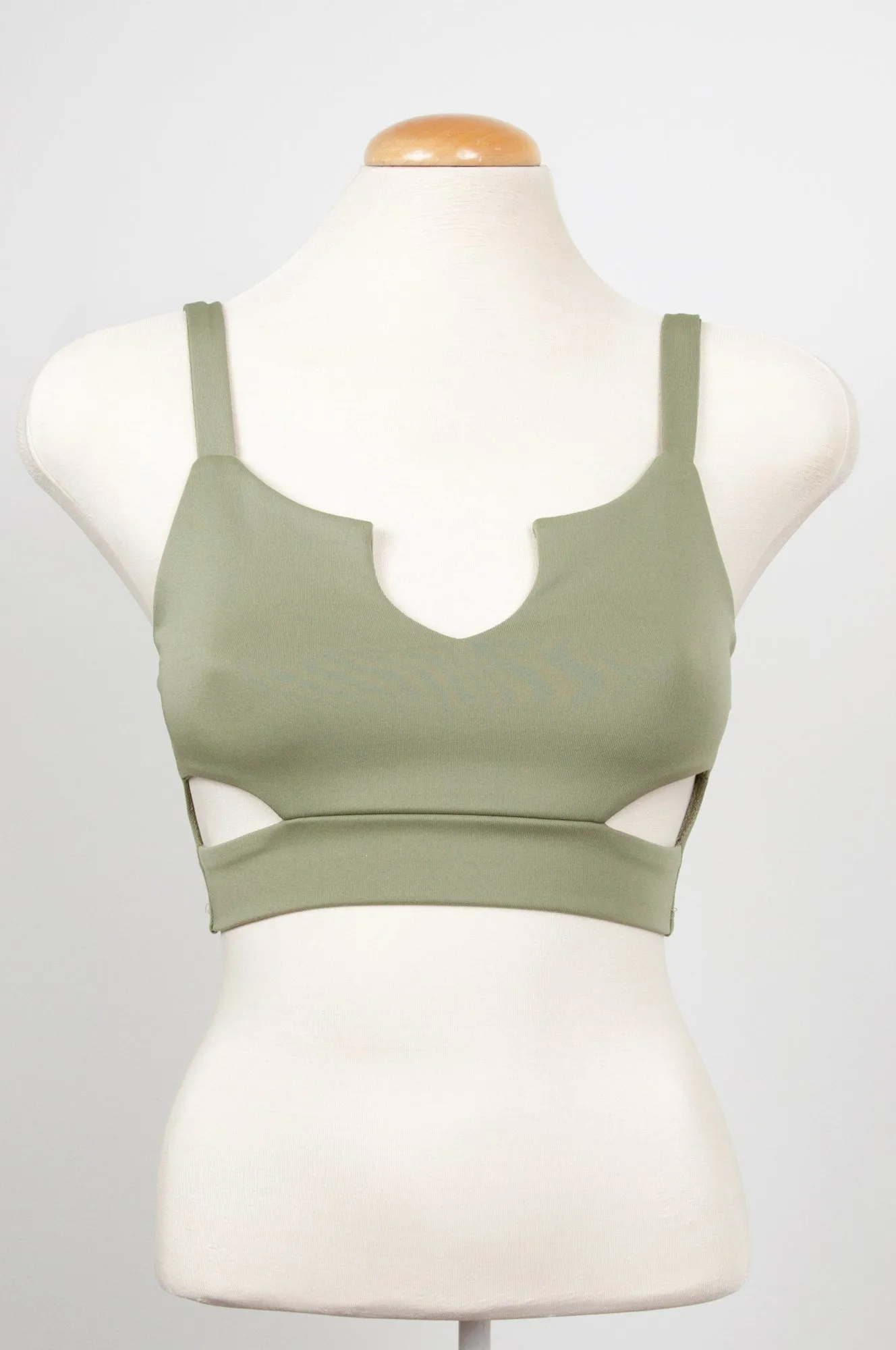 Crop tank top with side slits