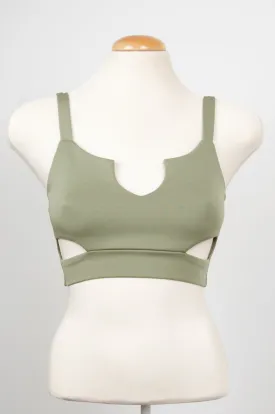 Crop tank top with side slits
