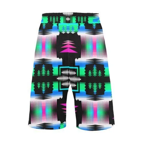 Fuschia Sky Sage Men's Casual Shorts