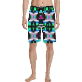 Fuschia Sky Sage Men's Casual Shorts