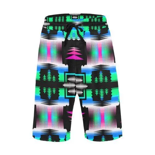 Fuschia Sky Sage Men's Casual Shorts