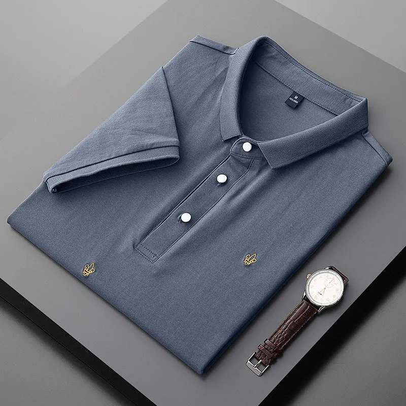 Golden Embroidery Polo Shirts