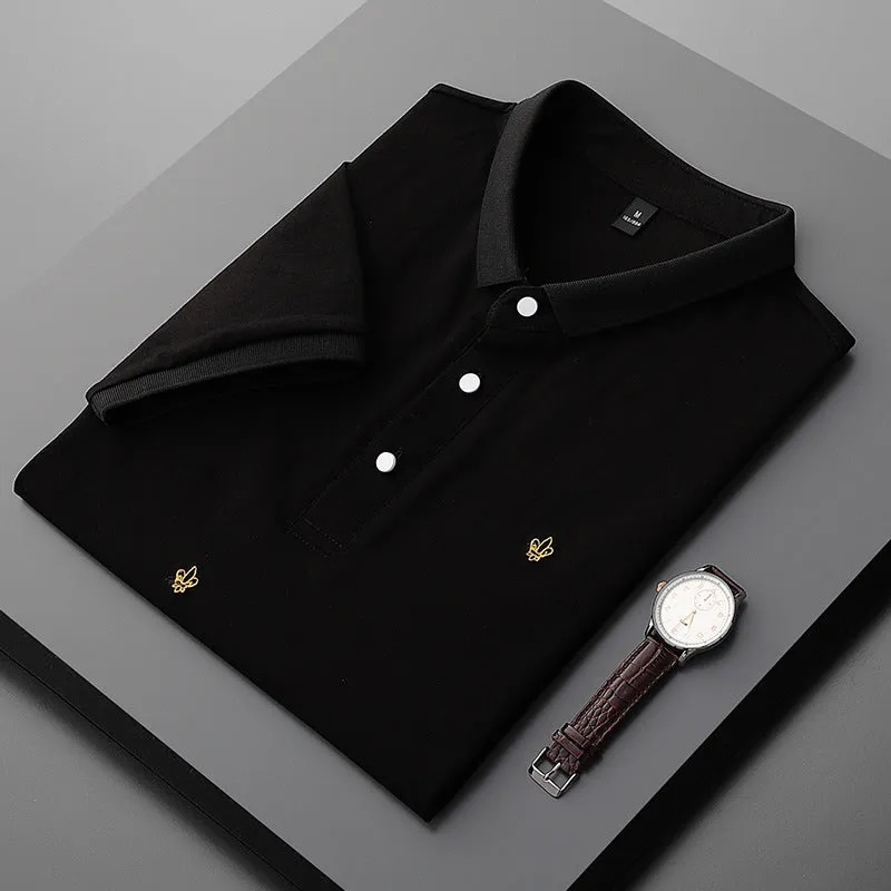 Golden Embroidery Polo Shirts