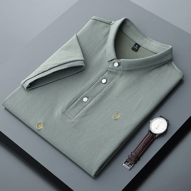 Golden Embroidery Polo Shirts