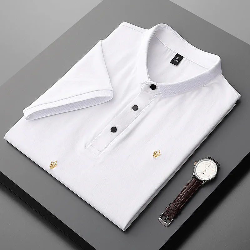 Golden Embroidery Polo Shirts