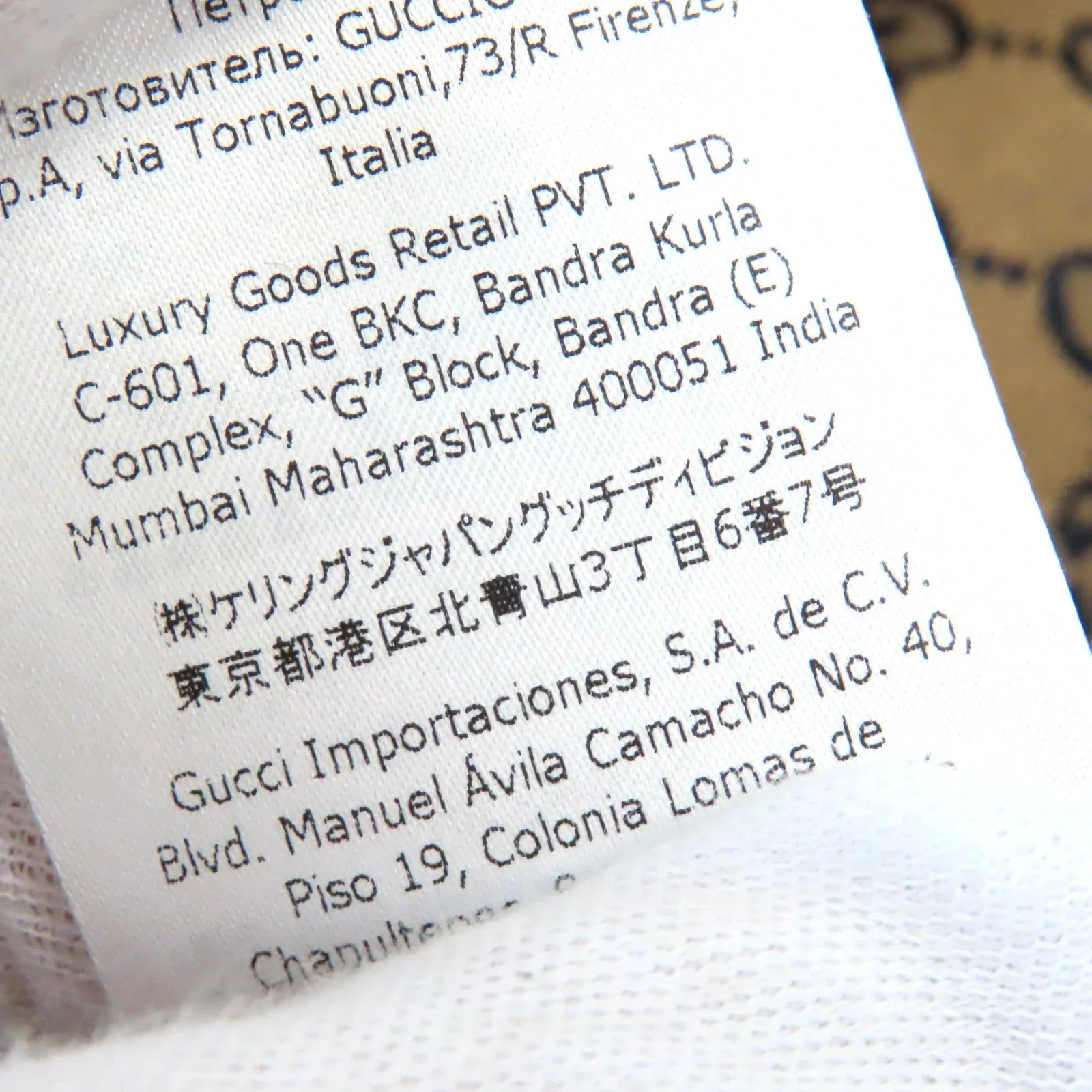 GUCCI 654922 Outer: 100% cotton, Outer: 100% polyester, Lining: 100% rayon, Outer: , Lining 2: 100% rayon Beige navy red mens 48 Used