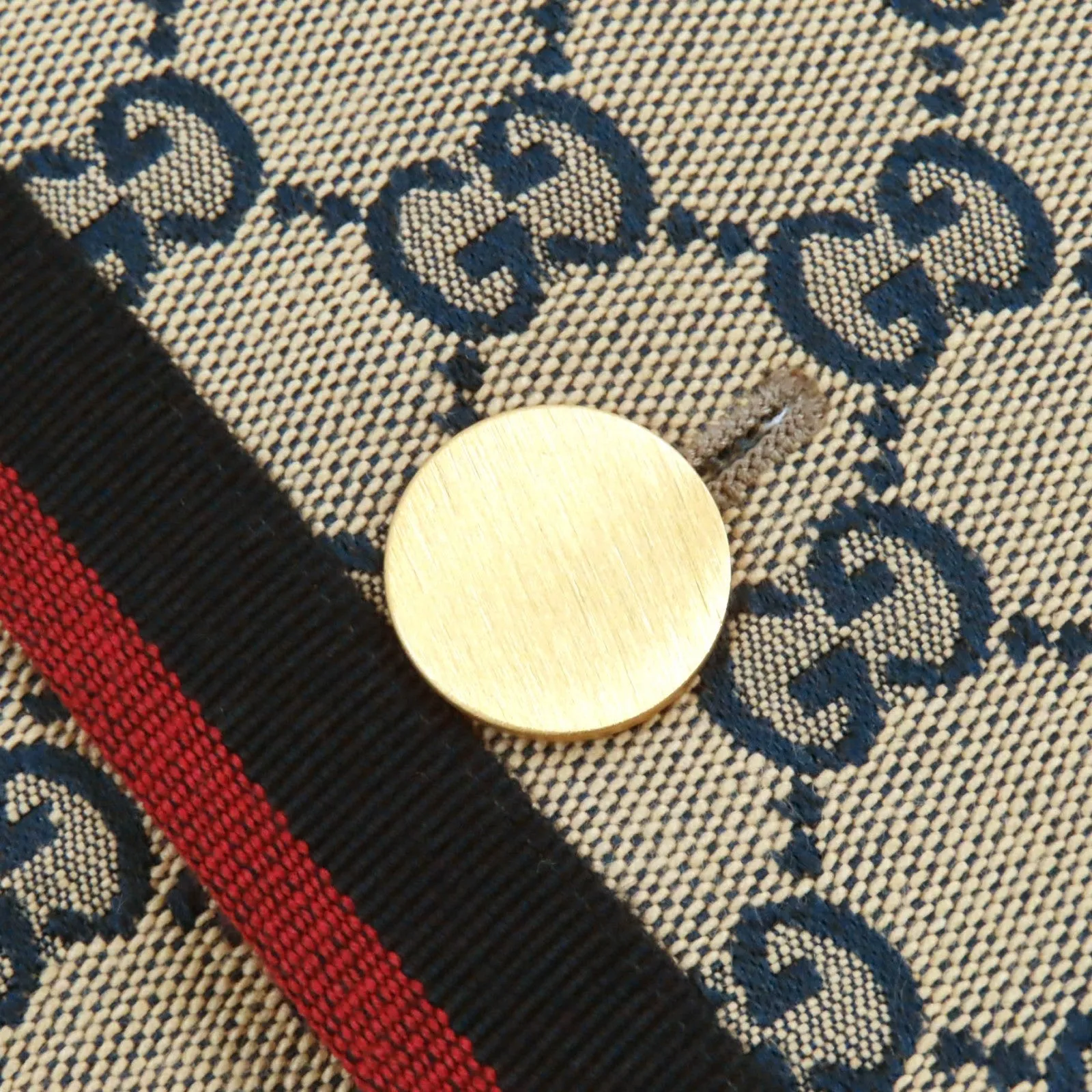 GUCCI 654922 Outer: 100% cotton, Outer: 100% polyester, Lining: 100% rayon, Outer: , Lining 2: 100% rayon Beige navy red mens 48 Used