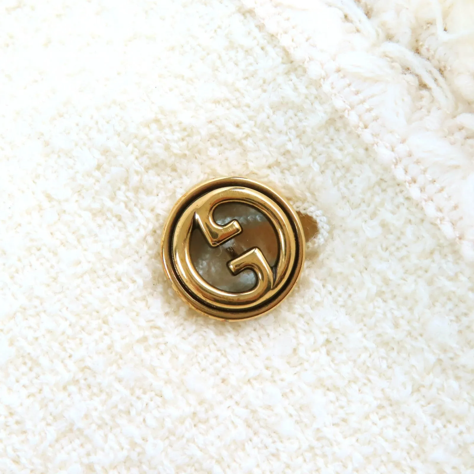 GUCCI coat 643296 wool Ivory 42