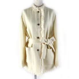 GUCCI coat 643296 wool Ivory 42