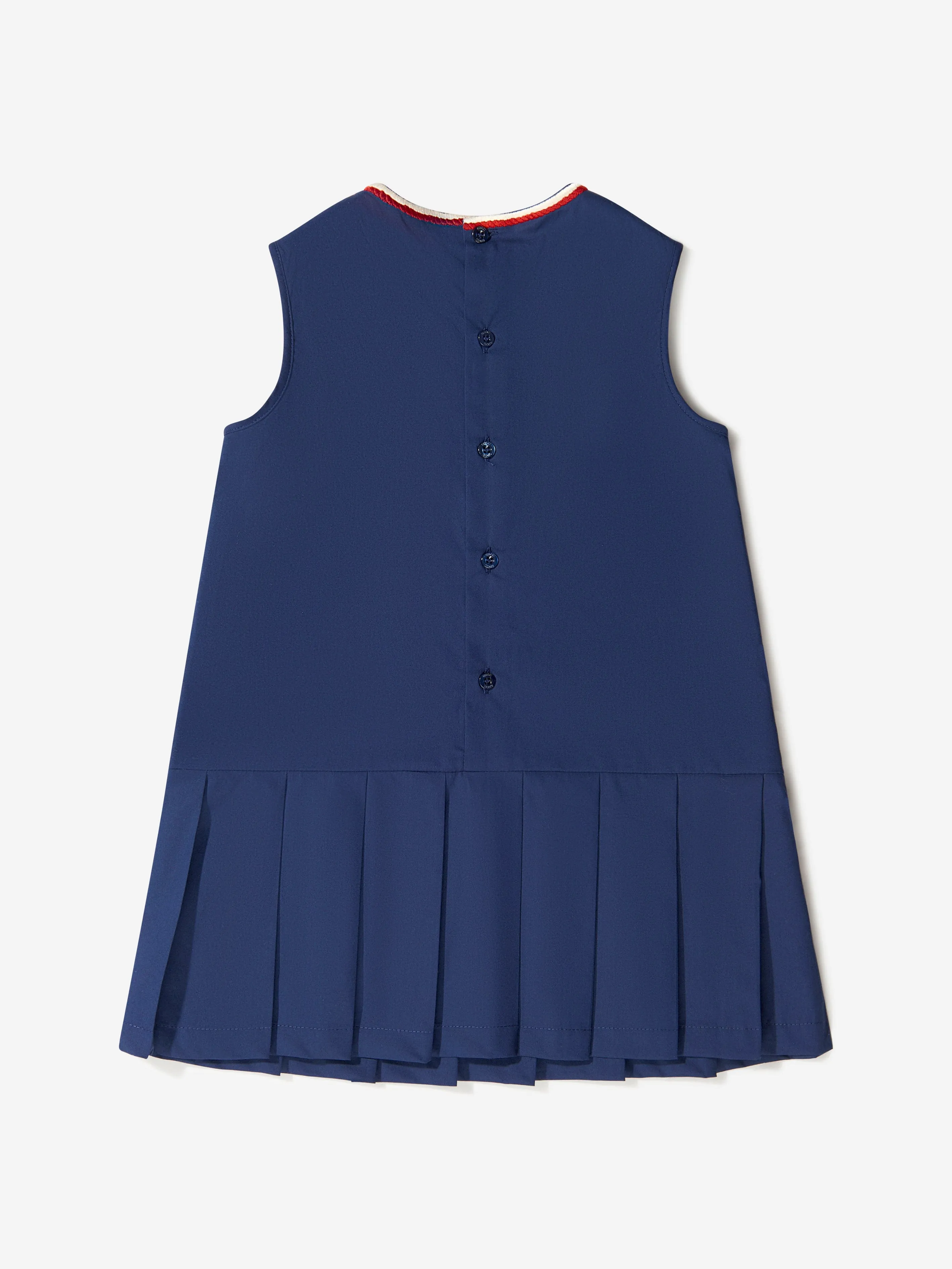 Gucci Girls Cotton Sleeveless Logo Dress