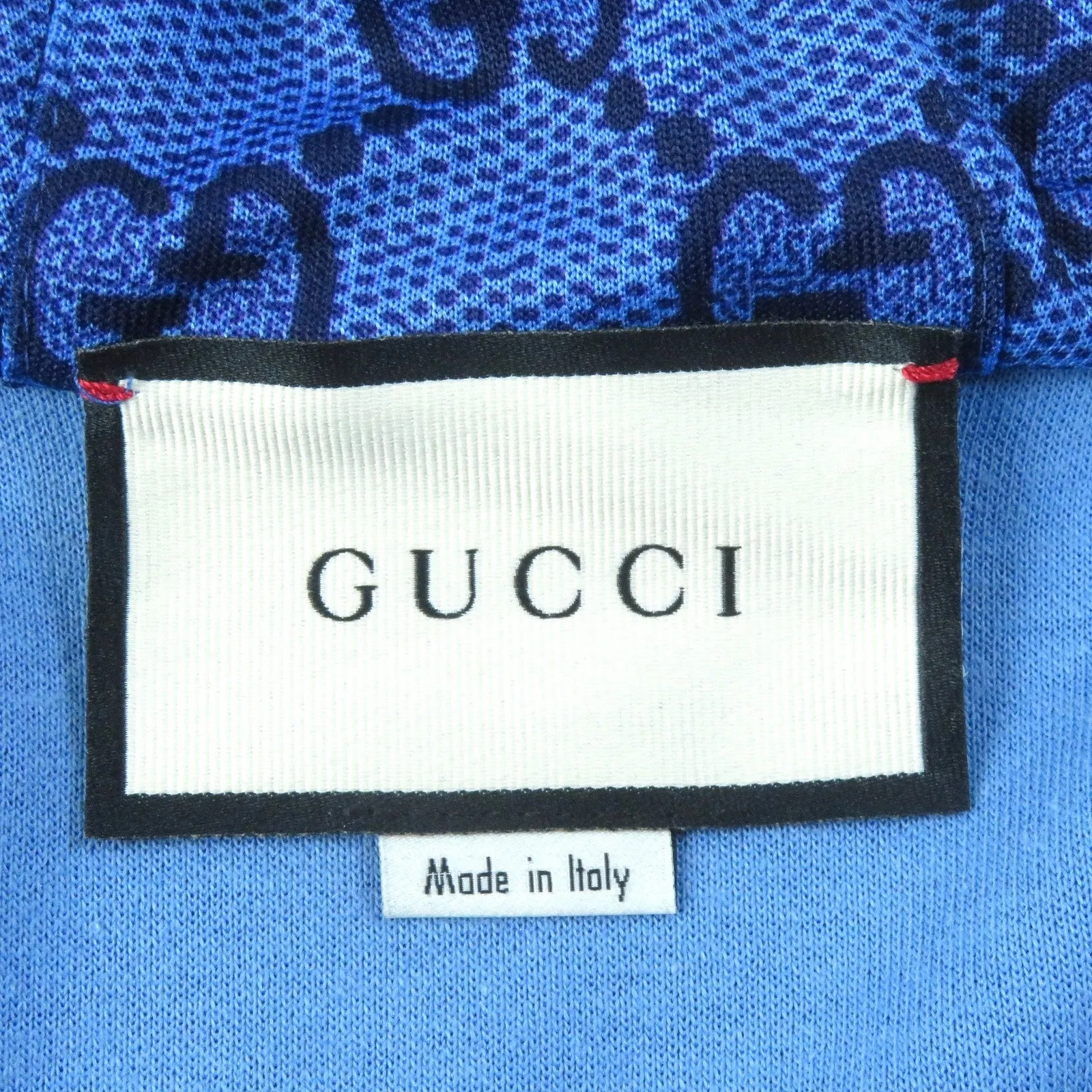 GUCCI Hoodie 546381 polyester Blue type Brown type GG Technical Jersey Jacket XS