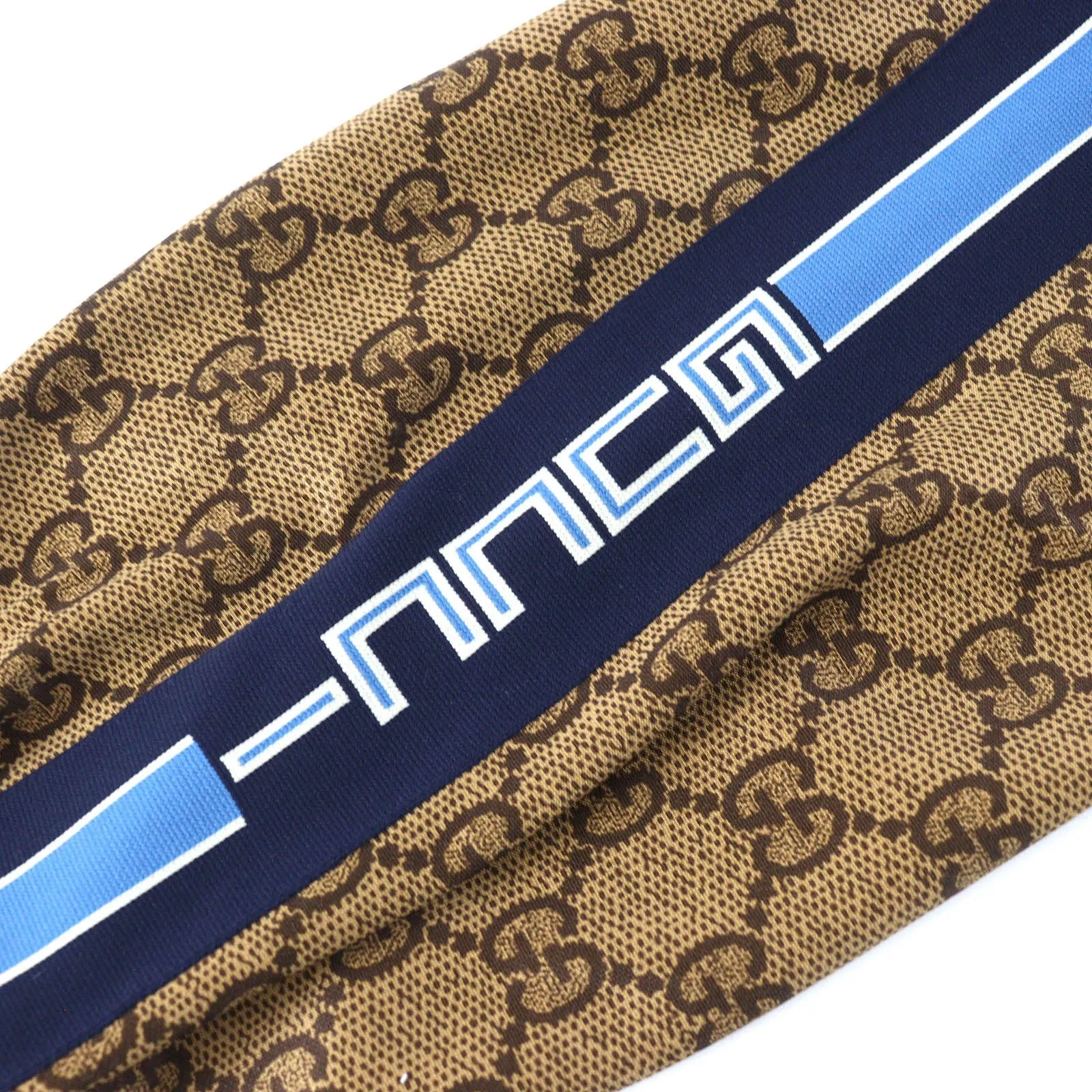GUCCI Hoodie 546381 polyester Blue type Brown type GG Technical Jersey Jacket XS