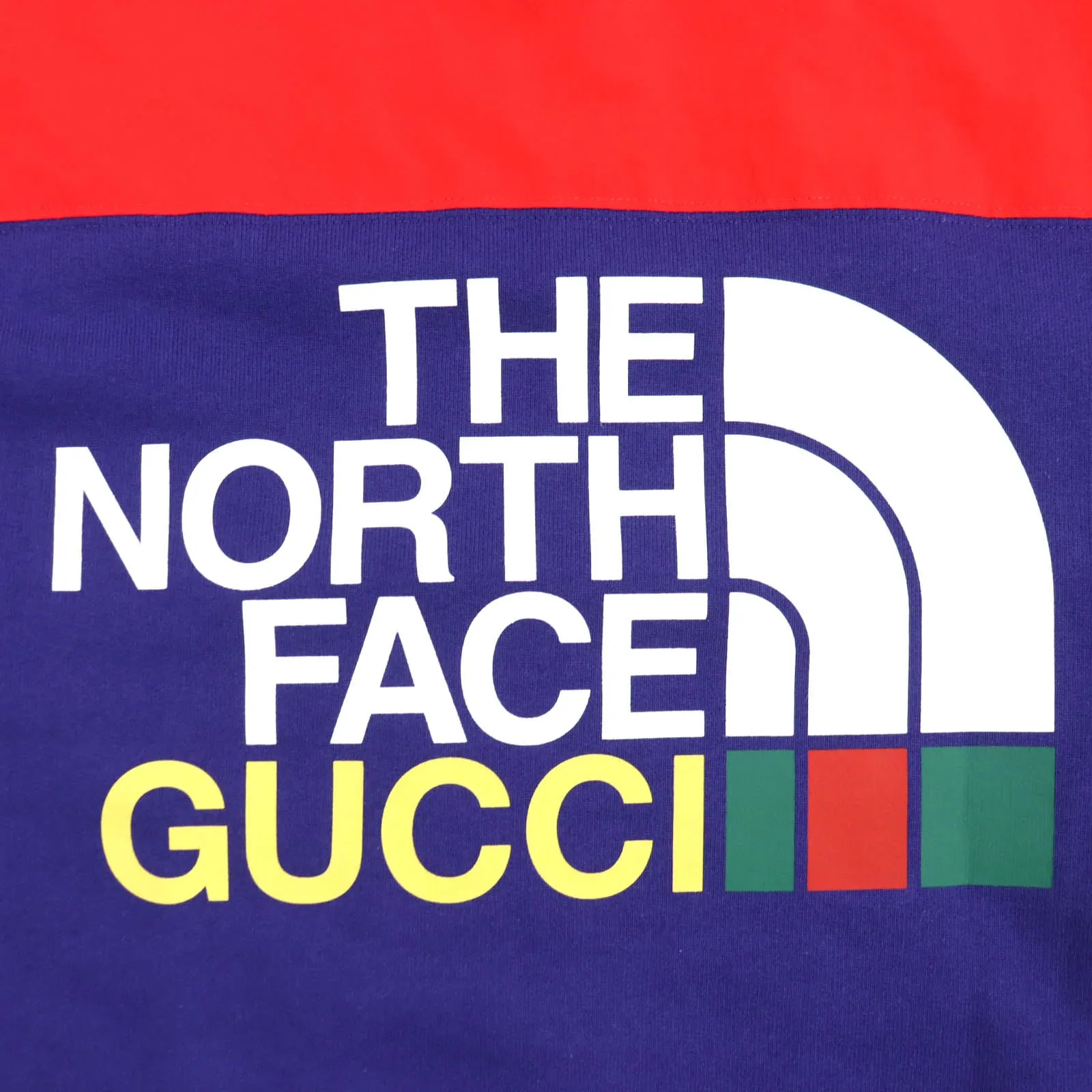 GUCCI Hoodie 671462 cotton Blue red M