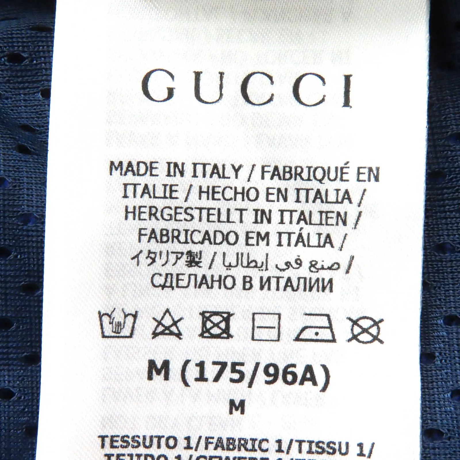GUCCI Hoodie 671462 cotton Blue red M