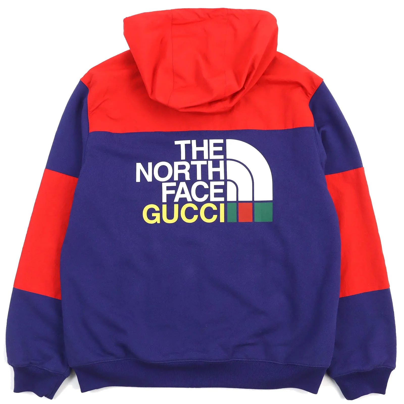 GUCCI Hoodie 671462 cotton Blue red M