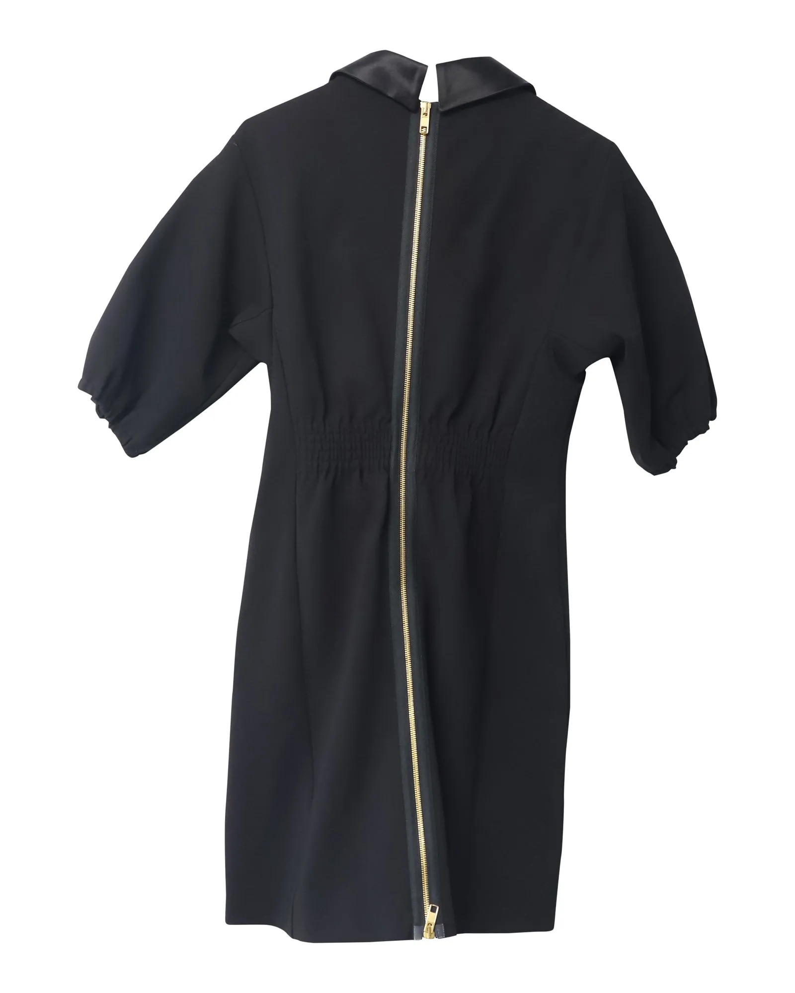 Gucci Jersey Mini Dress with G Buckle Belt in Black Viscose