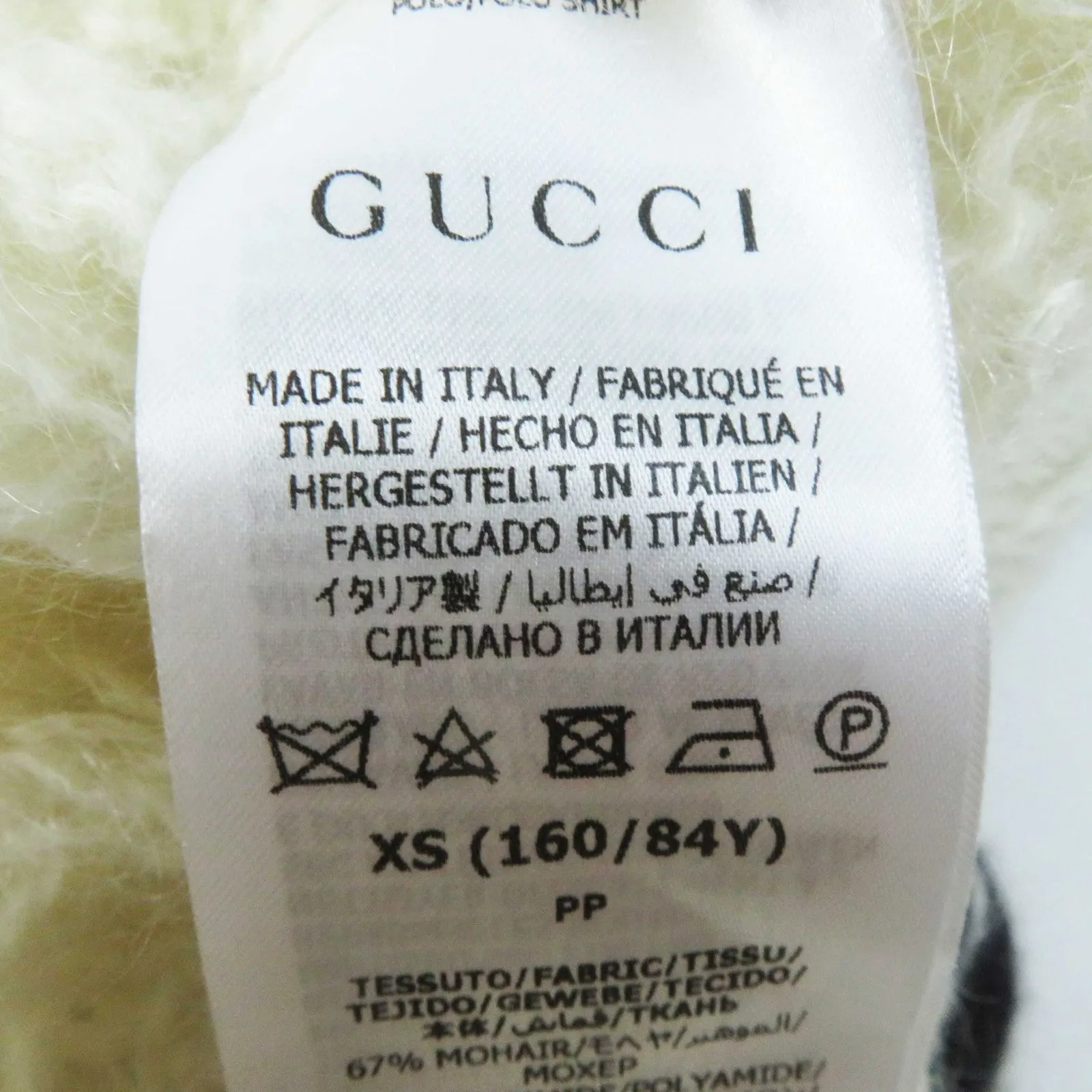 GUCCI knit 713023 mohair white XS