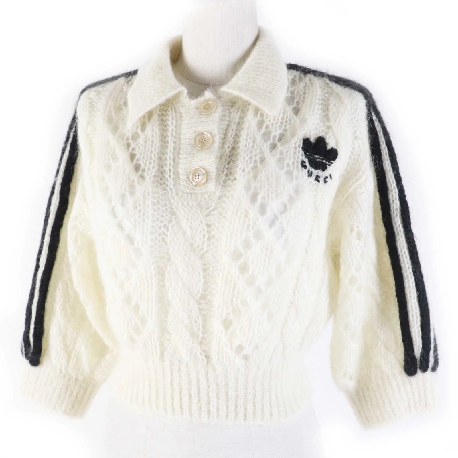 GUCCI knit 713023 mohair white XS
