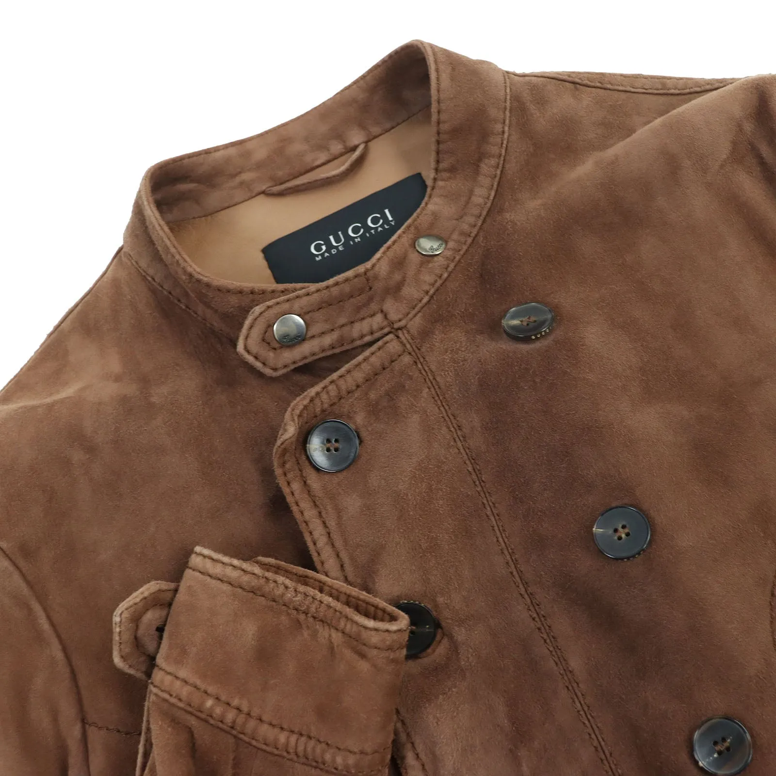 GUCCI leather jacket Main: Suede Brown mens 50 Used