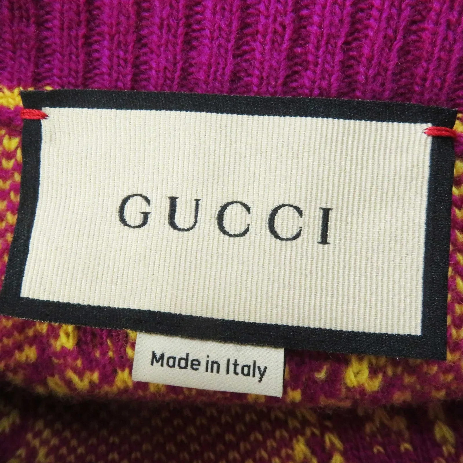 GUCCI one piece 718630 wool Purple yellow XS