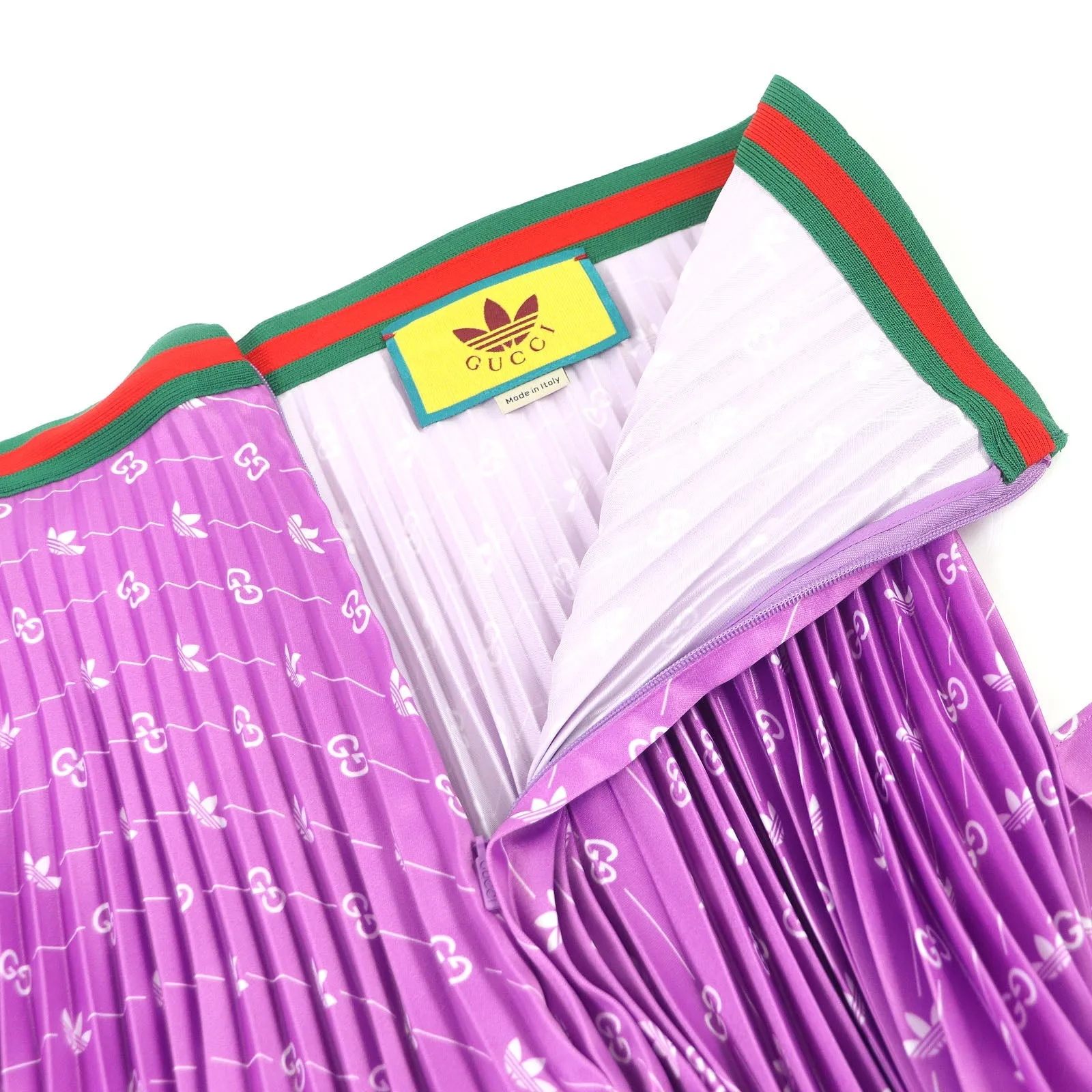 GUCCI Pleated skirt 696770 polyester purple 42
