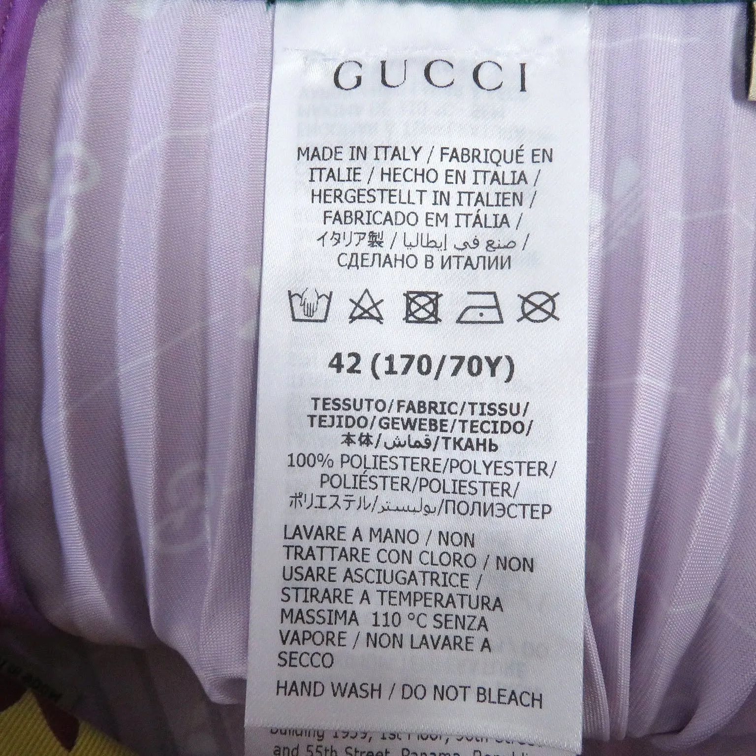GUCCI Pleated skirt 696770 polyester purple 42