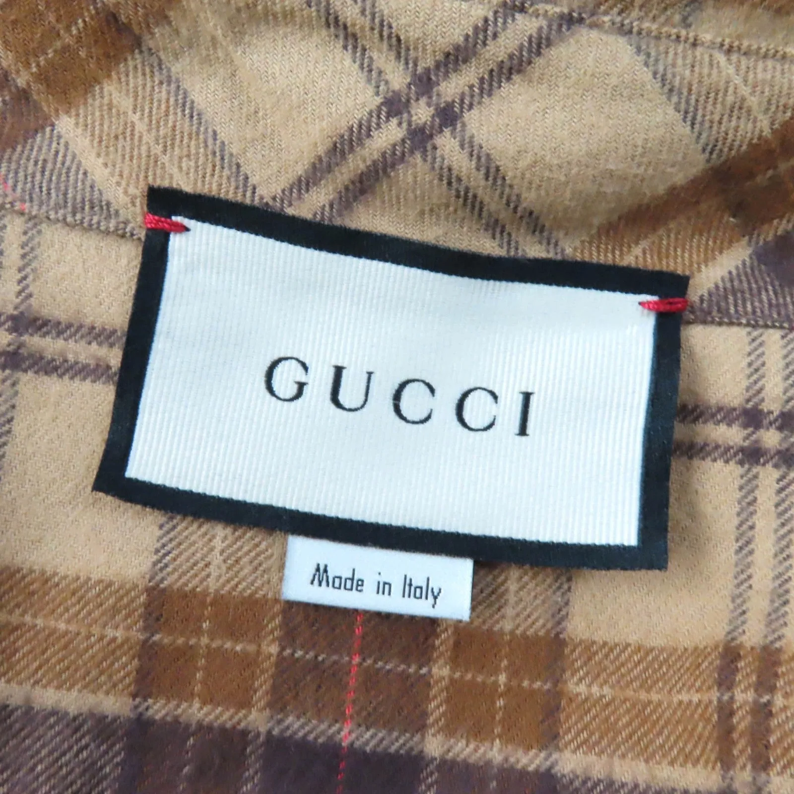 GUCCI Short sleeve shirt 641302 cotton Brown 40