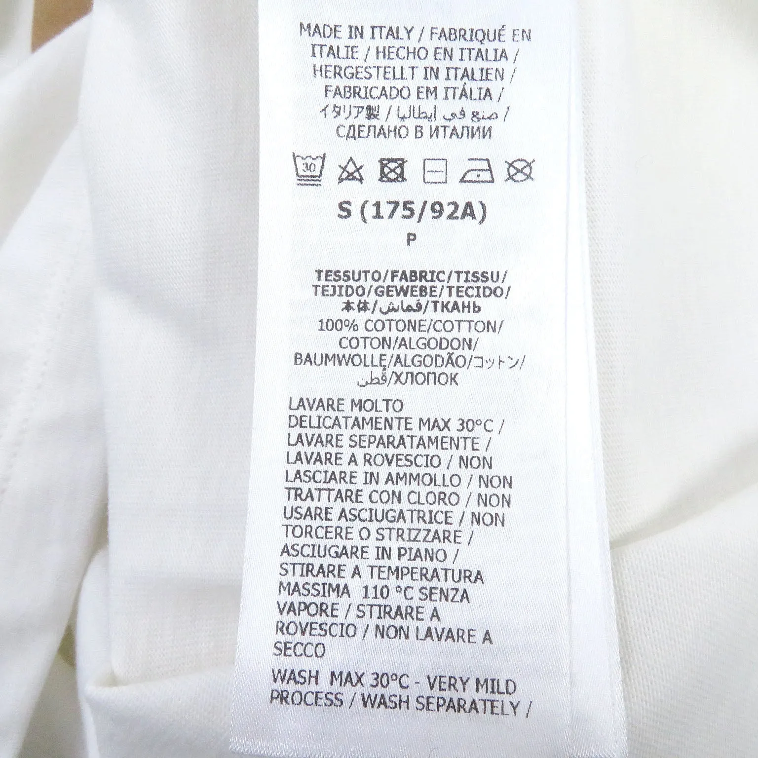 GUCCI Short sleeve T-shirt 548334 cotton white S (170/92A)