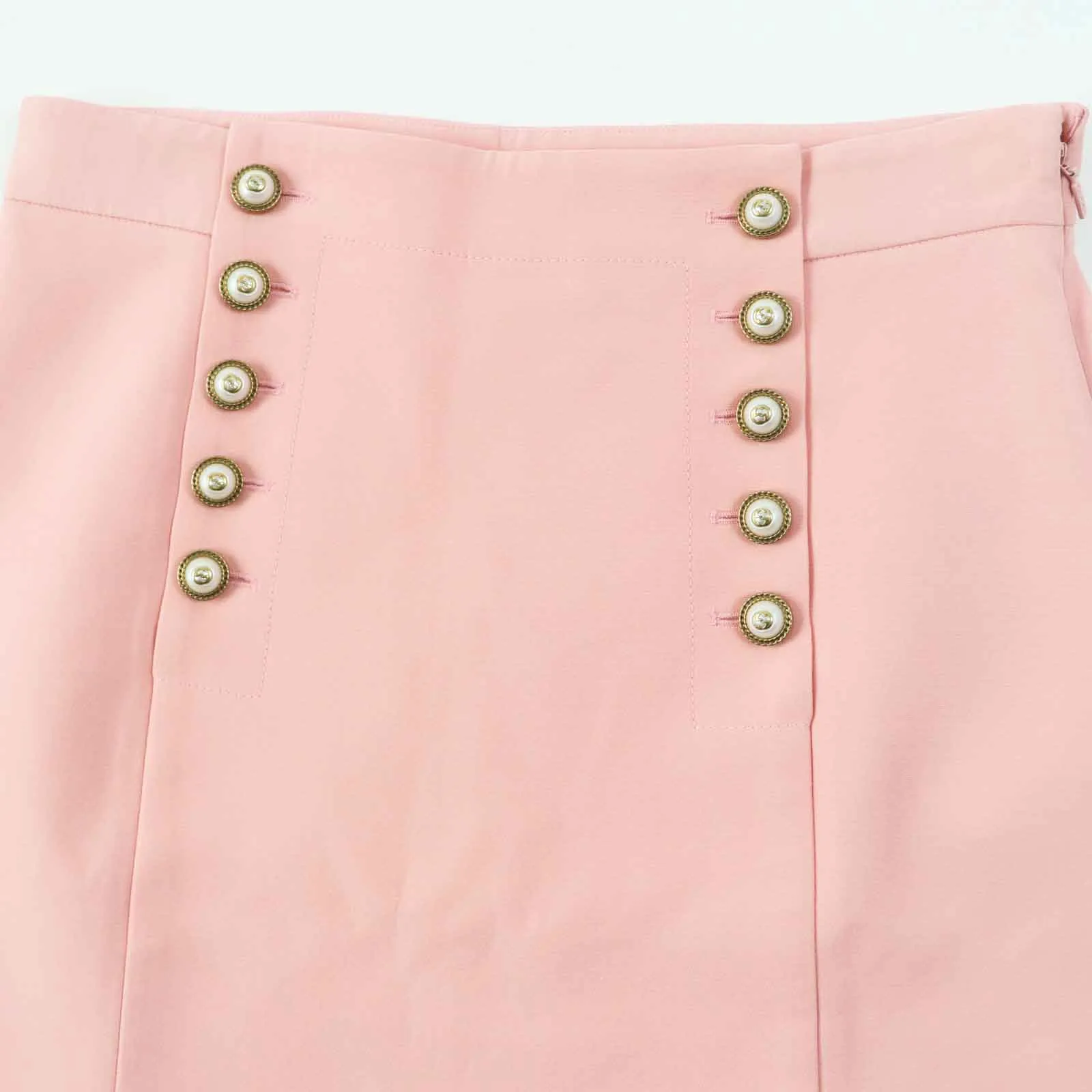 GUCCI skirt 448875 wool pink 44